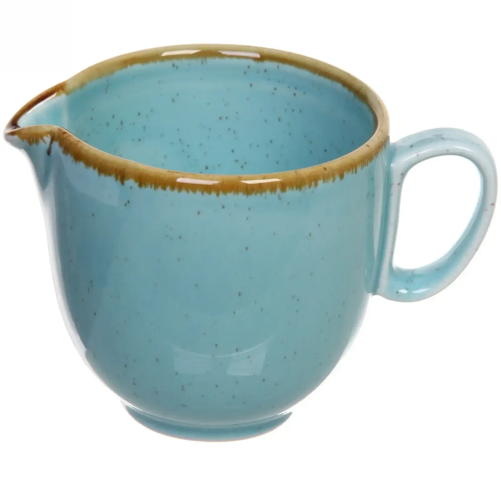 Молочник керамический 265мл «Tiffany Blue» 12,5*8,3*8,4см