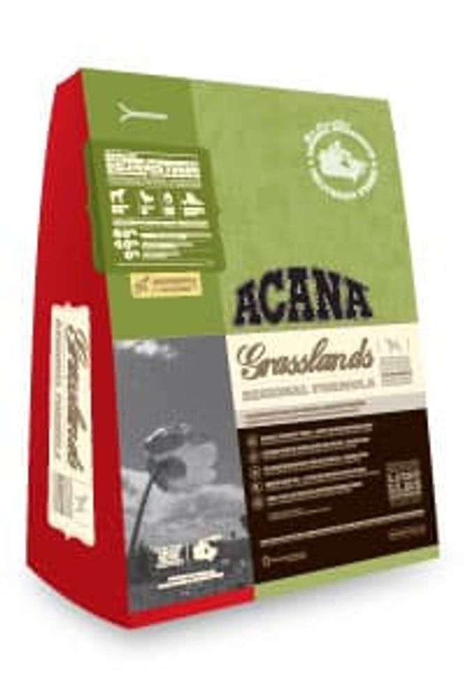 *(106)  АКАНА ГРАССЛЭНДС  ДОГ/беззерн.корм для собак и щенков с ягненком/ 6,8 кг