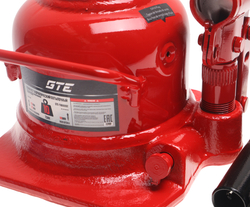 Домкрат бутылочный 10т 125-215мм 2-х штоковый низкопрофильный GTE