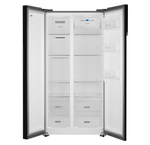 Холодильник (Side-by-Side) Weissgauff WSBS 600 NoFrost Inverter Blue Glass (q)