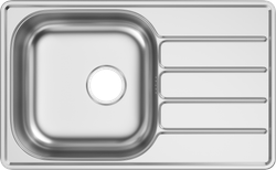 Комплект Мойка Domaci Равенна Rand DGR 780*480 (6) L2TG, L + Смеситель MEGA Snow MG-SH03, хром