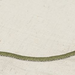 Салфетка под приборы Anemone из коллекции Trendy Ruffles, Ø38 см, оливковый