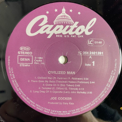 Винтажная виниловая пластинка LP Joe Cocker Civilized Man (Germany 1984) A Girl Like You