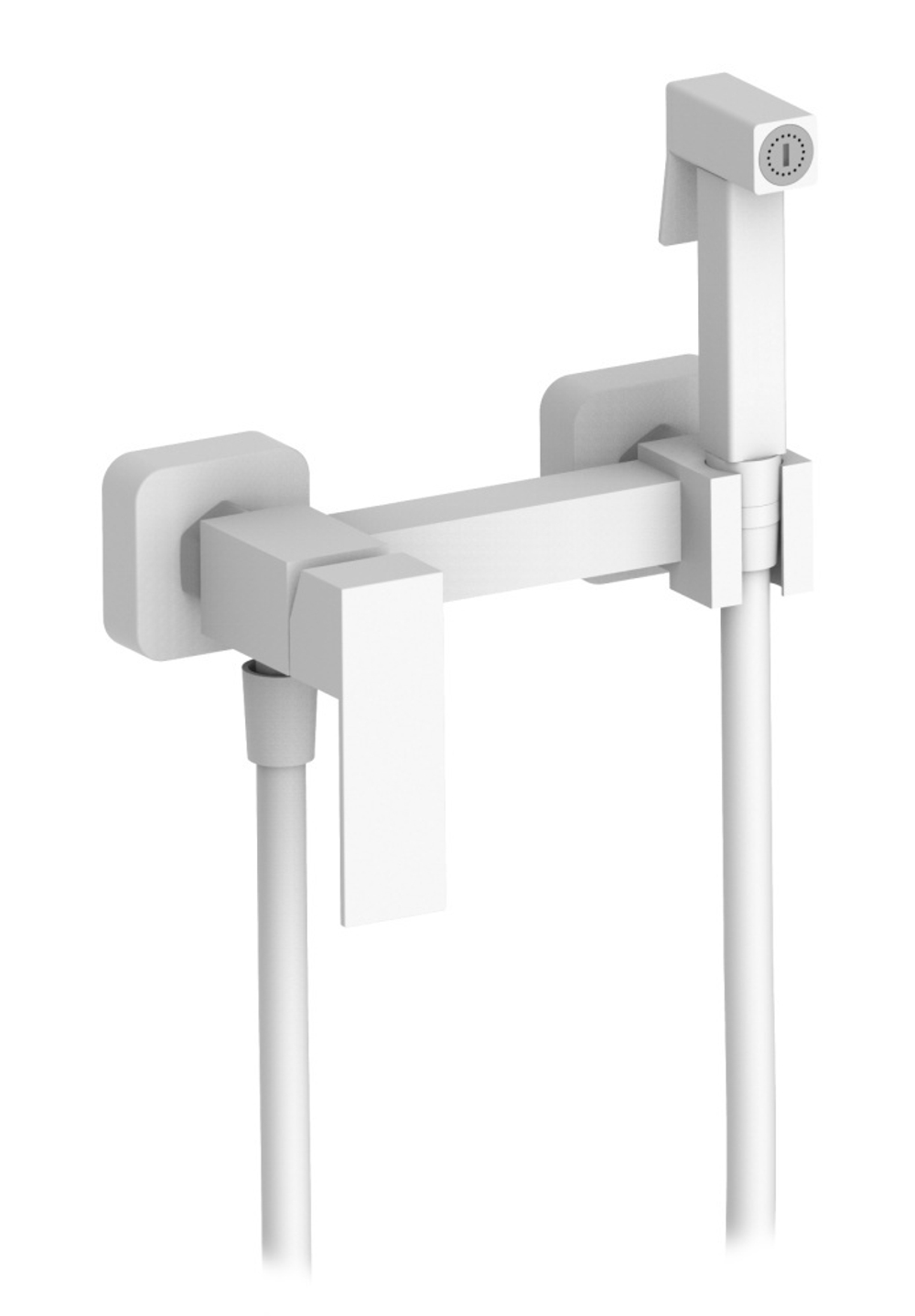 362552-F Смеситель од. с гиг. душом (БЕЛЫЙ) ViEiR (10/1шт)