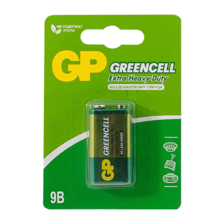 Элемент питания GP GreenCell Heavy Duty 9V BL1 1604GLF-2CR1 (1/10/100)