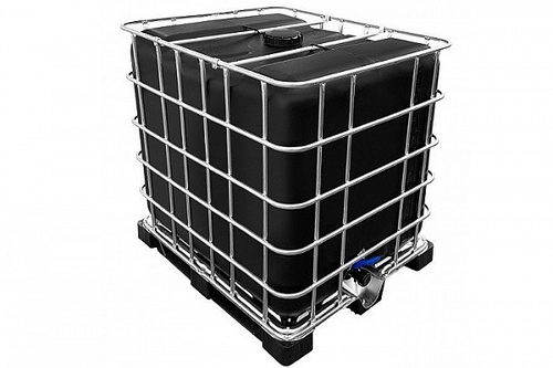 16500 Еврокуб пропарочный // пластиковая бочка // черный // 1000 л