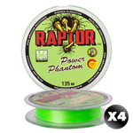 Плетенка Power Phantom Raptor, 135м, зеленый