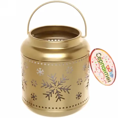 Сувенир с подсветкой «Сказочная снежинка» 12*15 см, золото