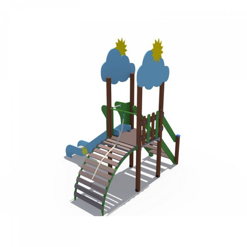 Игровой комплекс Весенница малая с металлическим скатом Н-1200 ДИО 04115