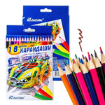 Карандаши 18цв. "Гонки" в коробке 7303М-18 (J.Otten)