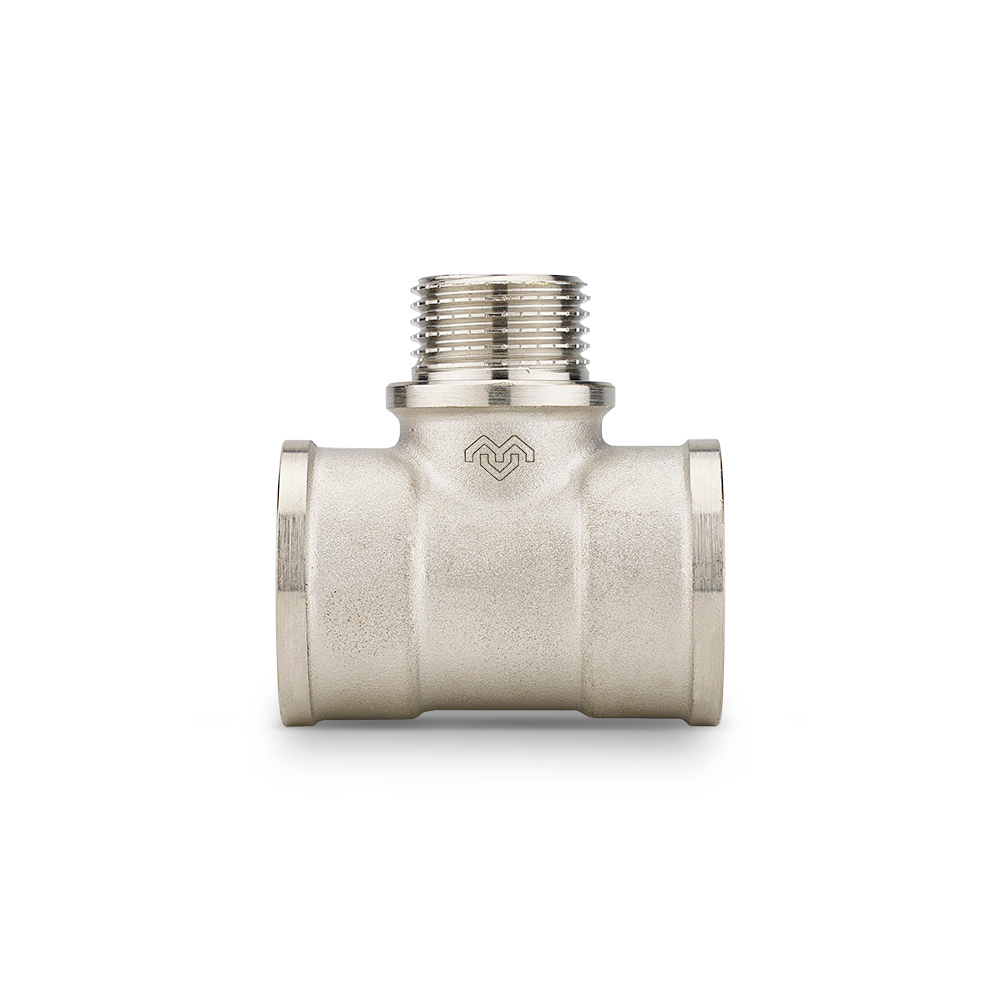 Тройник ВР/НР/ВР Varmega - 3/4" x 1/2" x 3/4" (никелированная латунь)