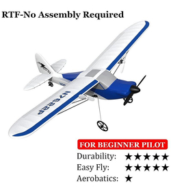 Радиоуправляемый самолет Volantex RC Sport Cub 400мм (синий) 2.4G 2ch LiPo RTF with Gyro