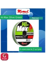 Монофильная леска для рыбалки Momoi Hi-Max Olive Green