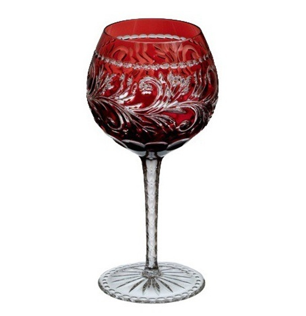 Фужер для вина 240мл Ajka Crystal Monica бордовый