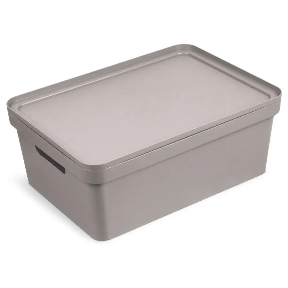 Коробка для хранения Фортуна 380х150 коричнево-серая С746КСЕР (комплект 6 шт)