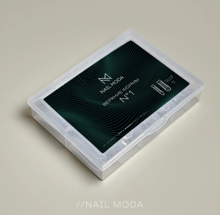 Nail Moda Верхние формы №1 Арочный квадрат, 120шт