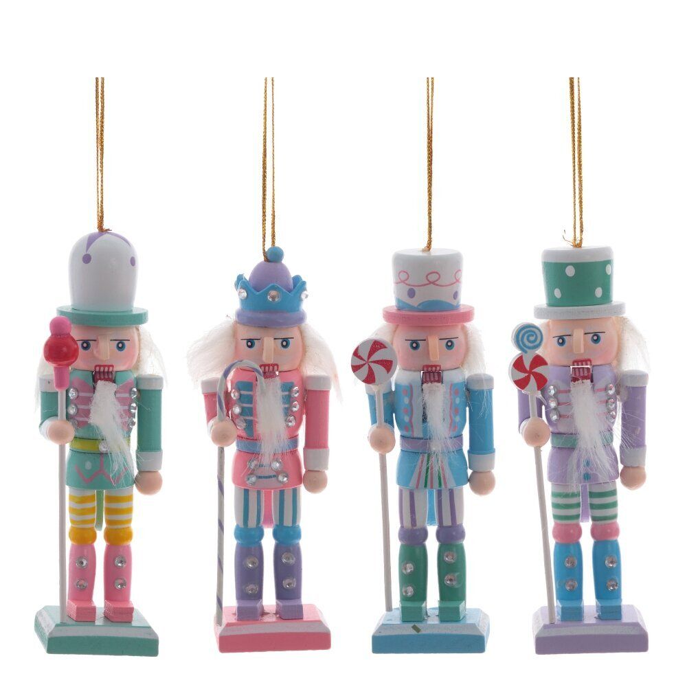 GAEM Набор из 4шт Украшение новогоднее "Щелкунчик", L19 W4 H13,5 см