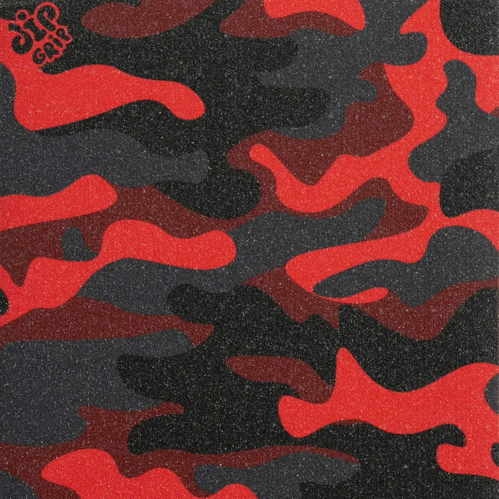 Шкурка для скейтборда Dip Grip CAMO: RED