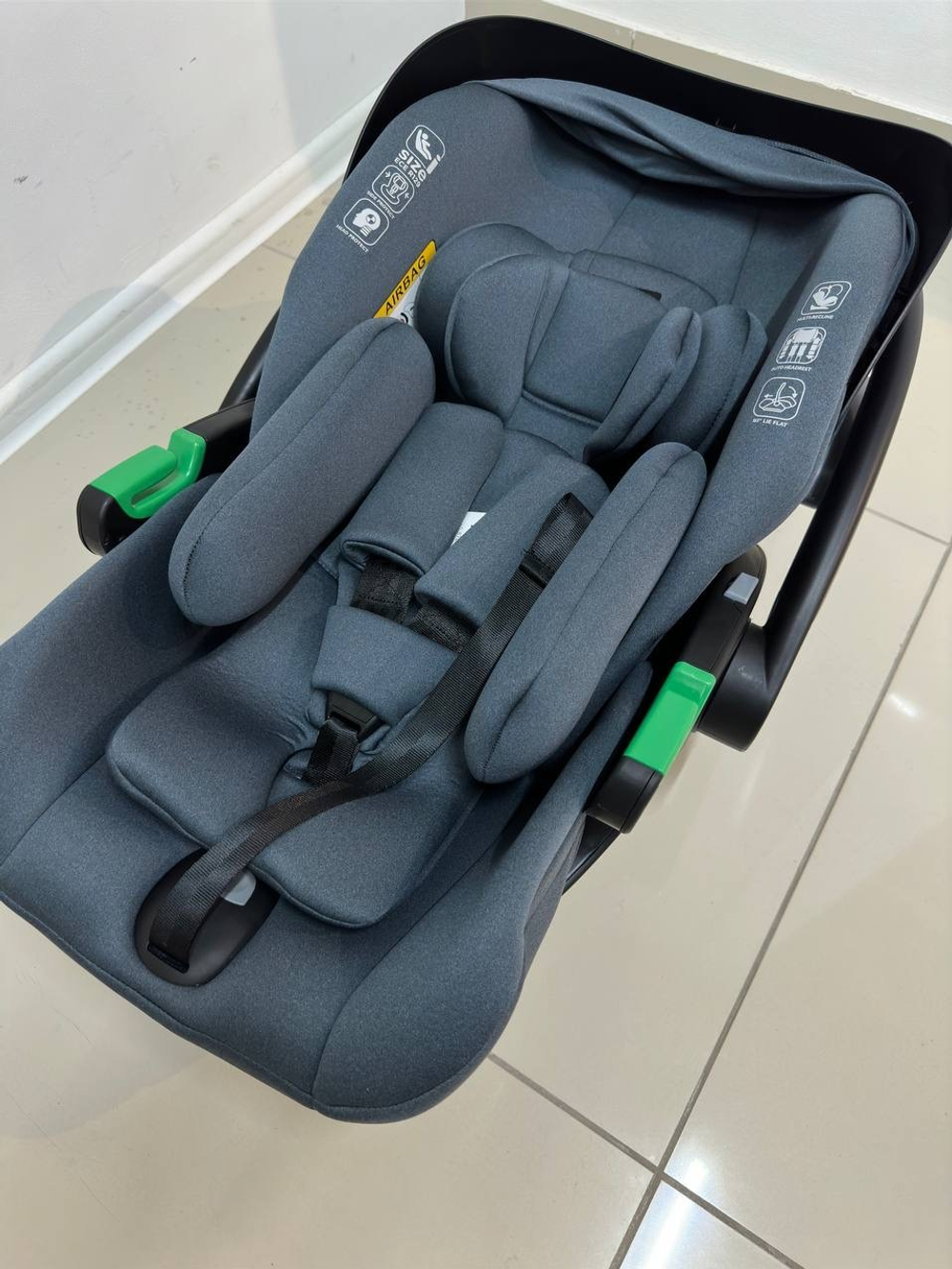 Автолюлька Luxmom 266 (0-13кг, тёмно-серый)