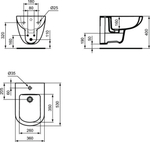 Подвесное биде Ideal Standard TEMPO T510001