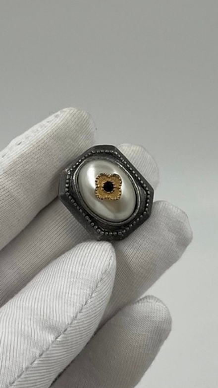 Накладка на пуговицу с «жемчугом»