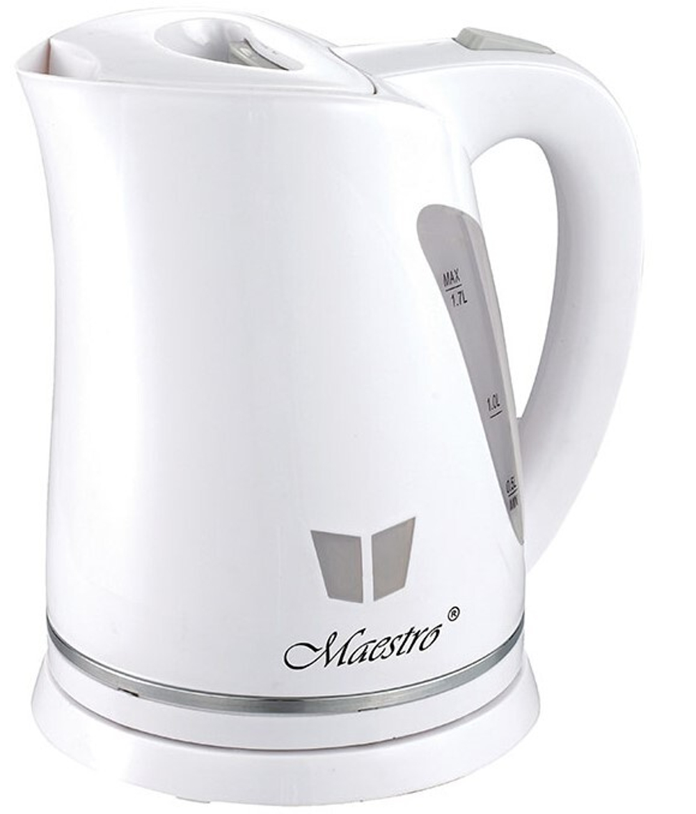 MR-038-WHITE Эл.чайники 1,7л (диск.) Maestro