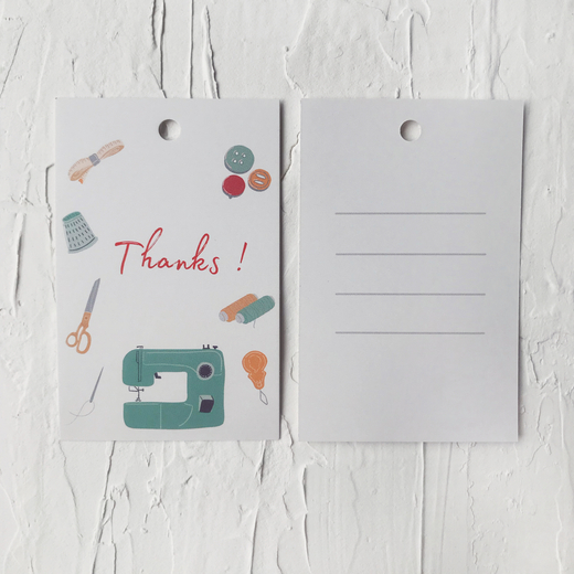 Бирки "Thanks" шитье