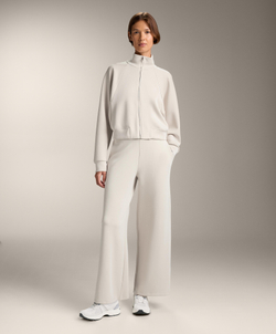 OYSHO Брюки прямого кроя с полосками из модала, светлый экрю