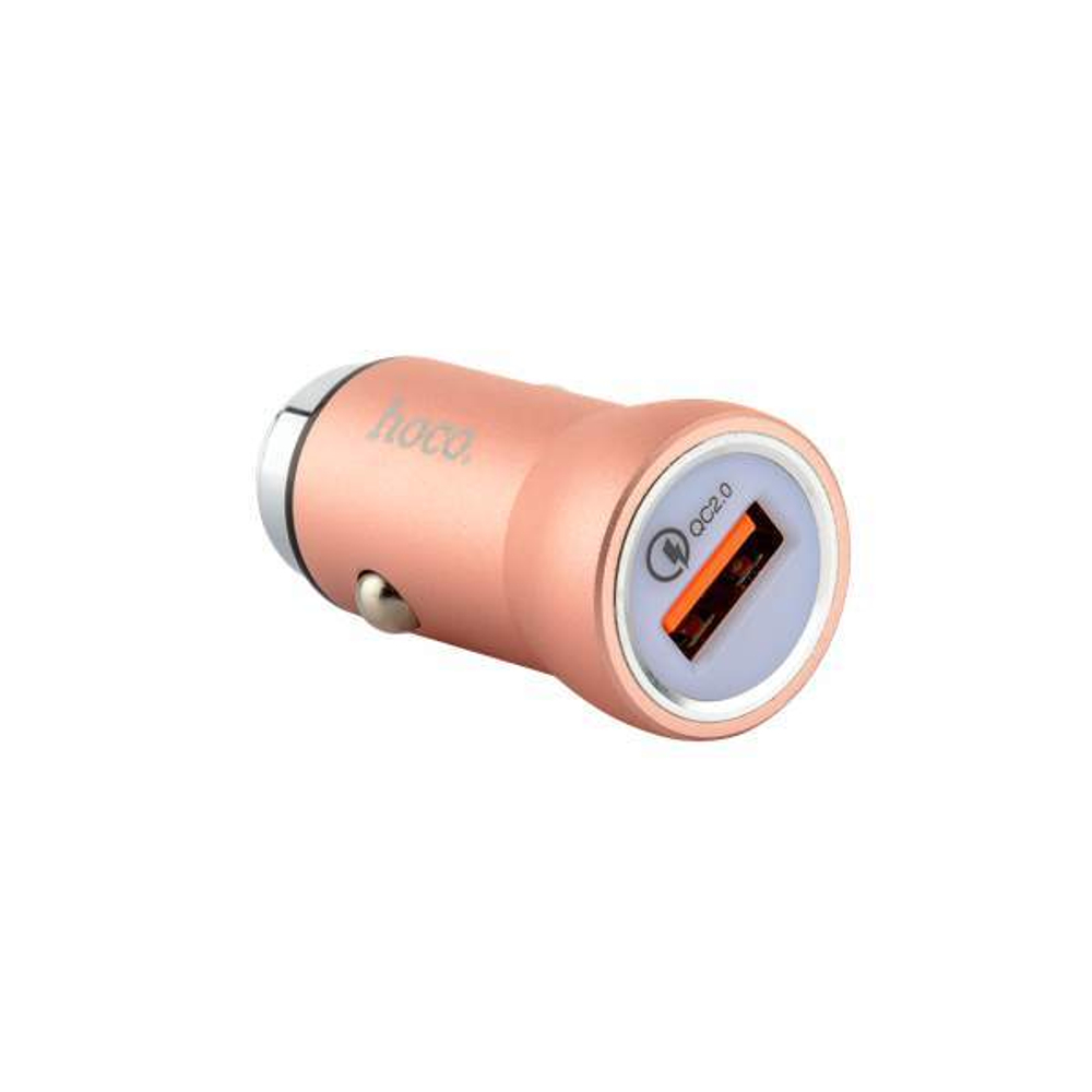 Разделитель автомобильный Hoco Z4 QC2.0 Car Charger Apple&amp;Android (USB: 5V &amp; 2.1A) Розовое золото