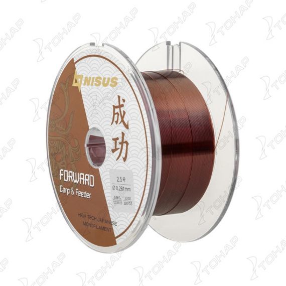 Леска FORWARD Carp&amp;Feeder brown 0,261mm/300m Nylon (N-FCF-0261-300) Nisus