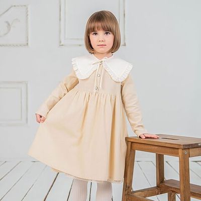 Corduroy dress - Meringue