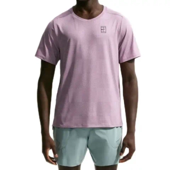 Мужская теннисная футболка Nike Court Advantage Dri-Fit - light violet ore/black
