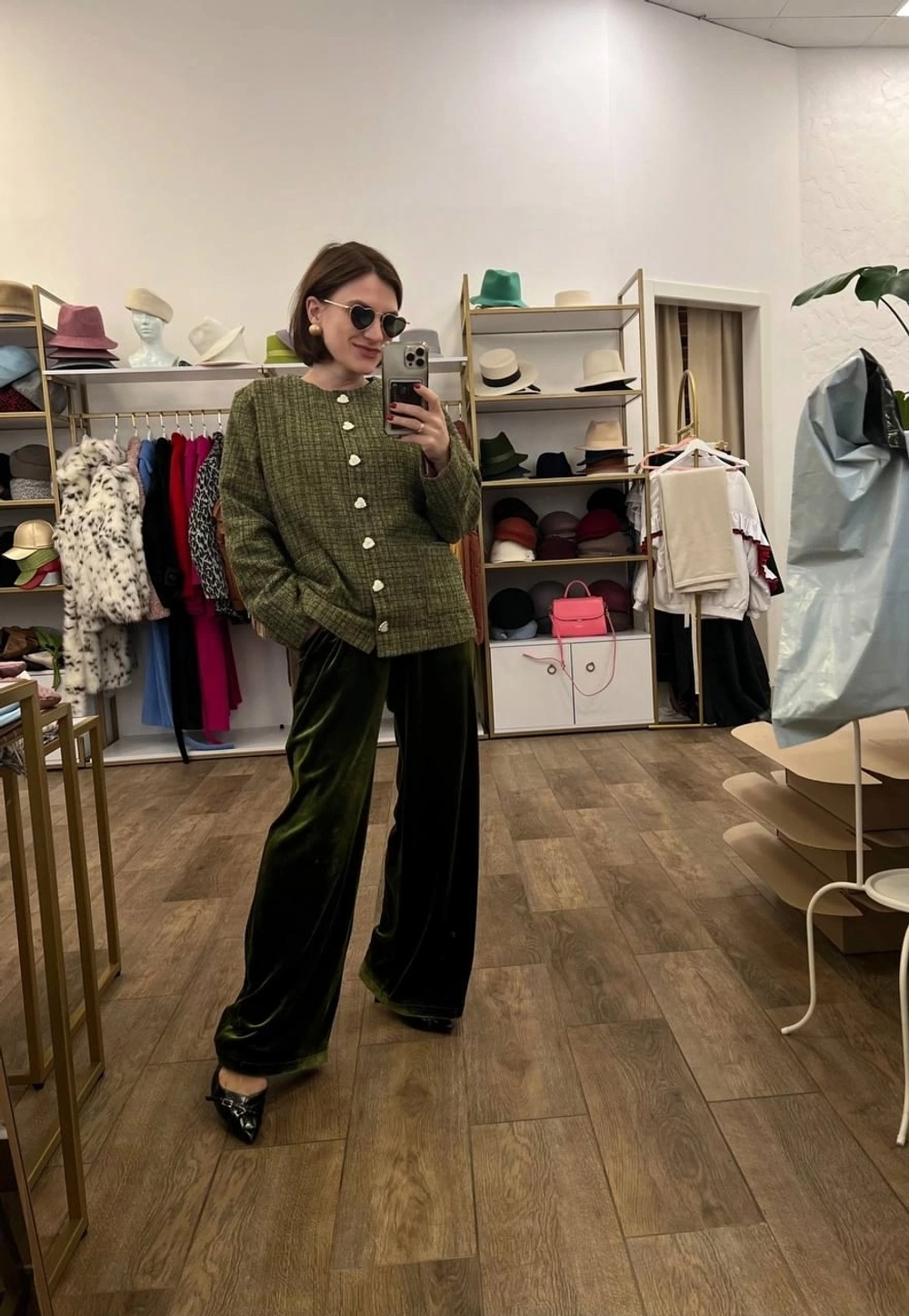 Жакет твид Олива