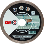 Диск алмазный сплошной по керамике KRUGO 125x1,4x22,23x8mm, RCD05A
