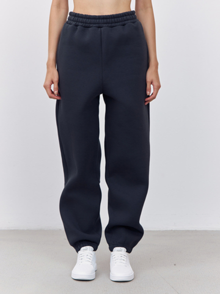 Брюки женские с начесом (графит)