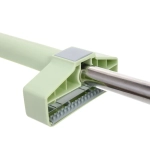 Швабра Green с двумя насадками из микрофибры отжимная 42*12*120