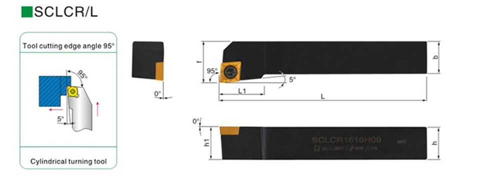 Державка наружная SCLCR1010H06