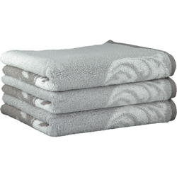 Полотенце 67x140 Vossen Vienna Ornament серое