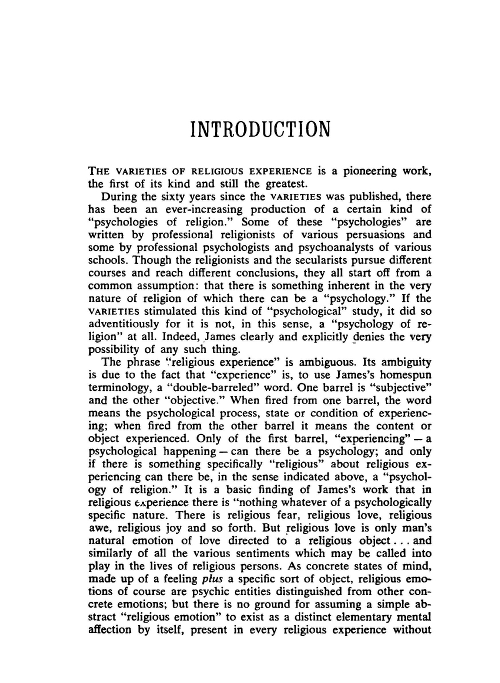 The Varieties of Religious Experience. A Study in Human Nature | James William