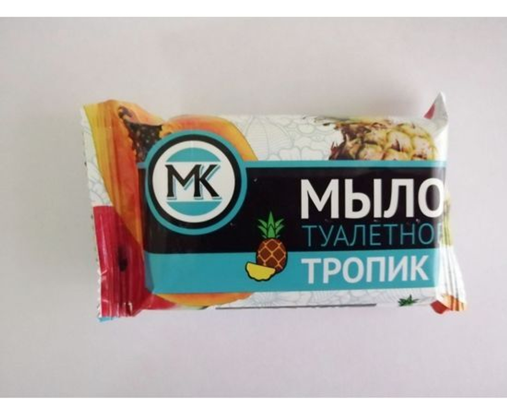 Твердое мыло МК Тропик туалетное, 1шт. 90г / для бани и душа