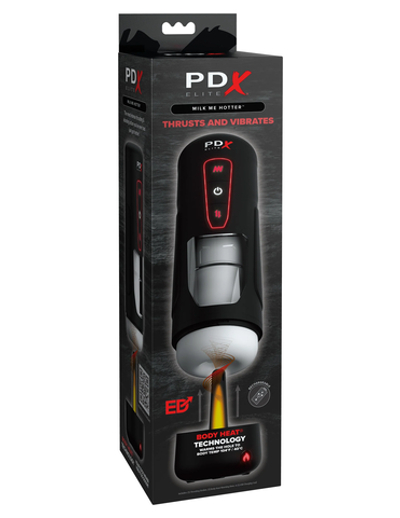 Мастурбатор с вибрацией PDX Elite Milk Me Hotter - Black Pipedream RD55023PD
