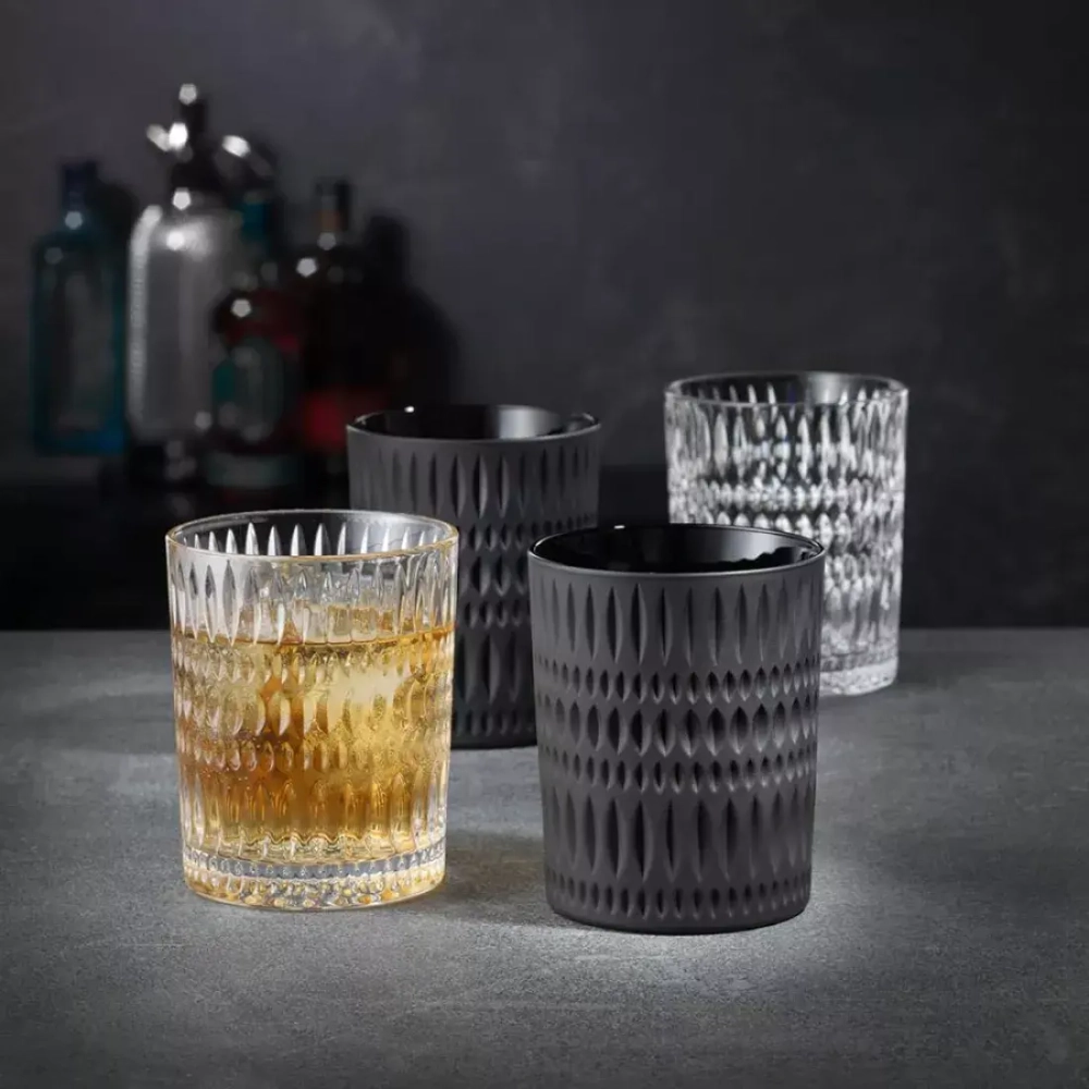 Набор стаканов низких 2шт 304мл черный матовый Nachtmann Ethno