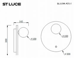 Накладной светильник ST-Luce Earthy SL1194.421.01