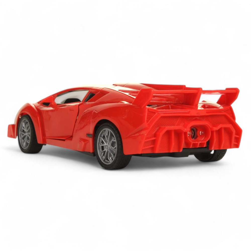 Машина классическая на РУ, красная, коробка 118-3