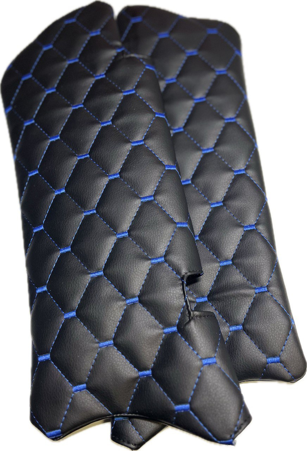 Чехлы на козырьки ВАЗ 2110, 2111, 2112 (синяя нить Рубин)