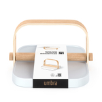 Держатель для салфеток bellwood, белый/натуральное дерево