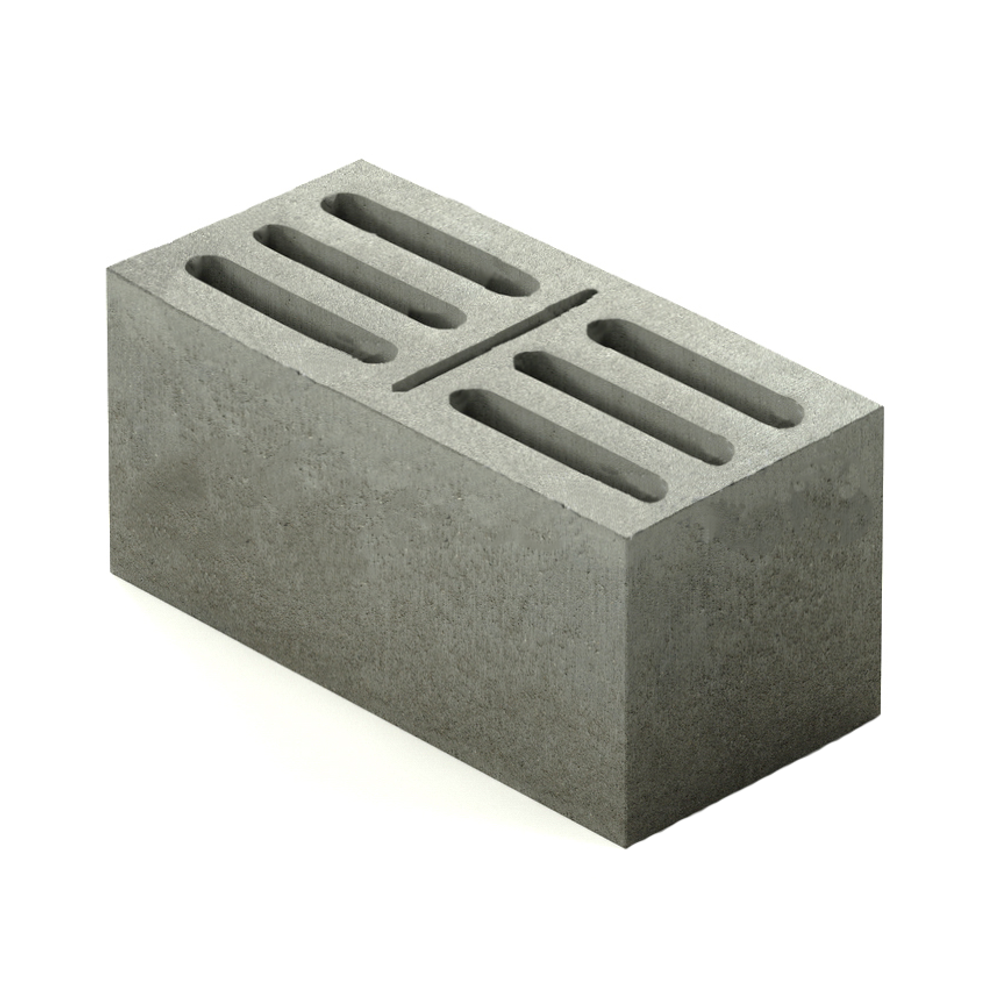 Блок керамзитобетонный стеновой 7-пустотный 390х190х188