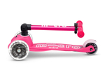 Самокат Mini Micro Deluxe складной LED розовый