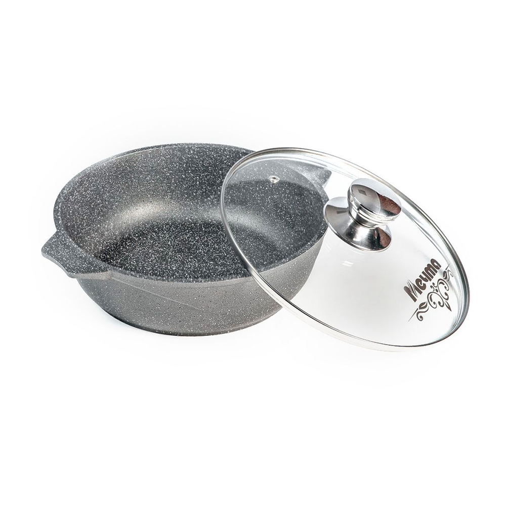 Жаровня алюминий, 26 см, антиприг, Мечта, Гранит, 33701, с крыш