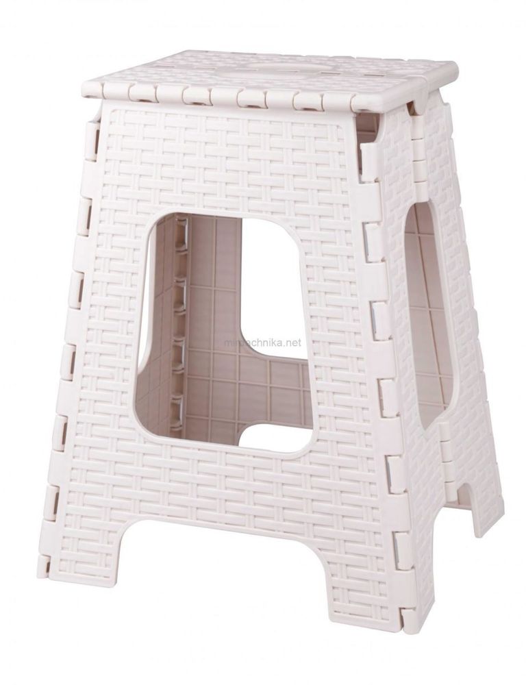 Табурет складной «Плетенка» (большой) — Бежевый